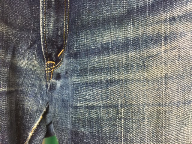 ジーンズの色落ち